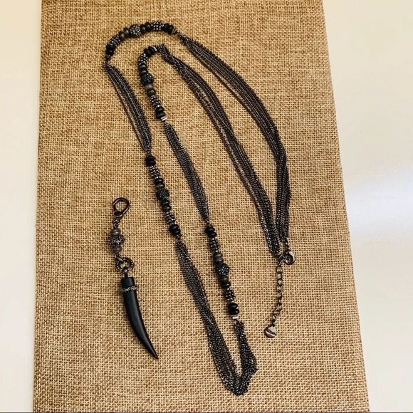 NWOT Stella & Dot Arlo Horn Necklace - Picture 5 of 6